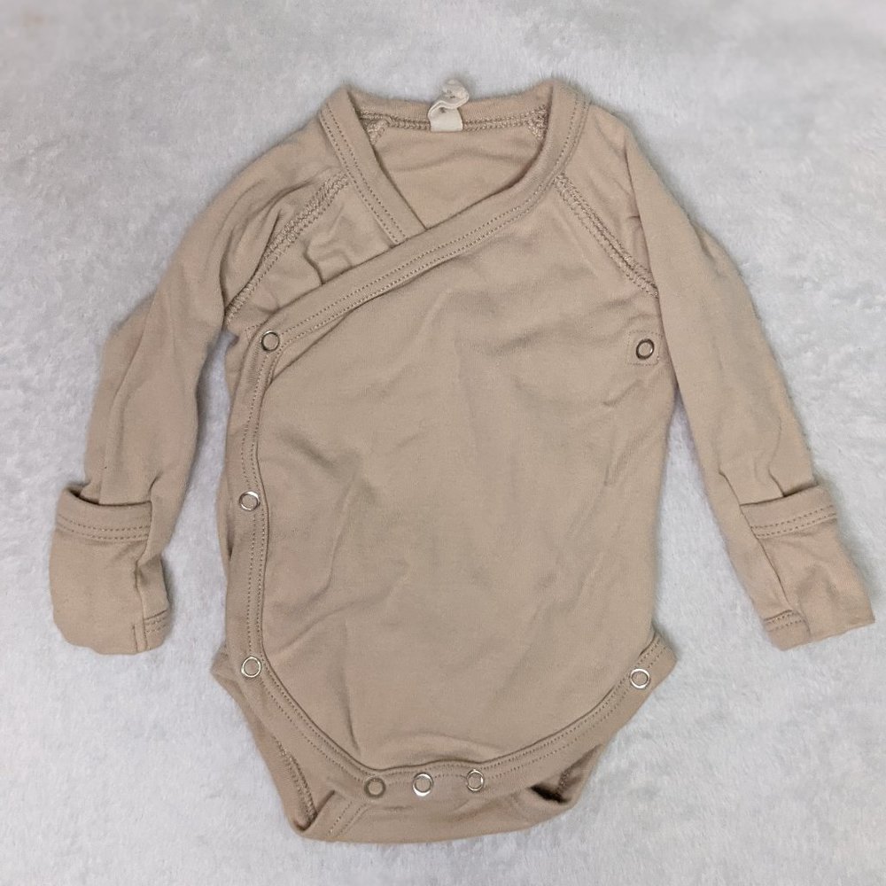 Quincy Mae Newborn Onesie -- Neutral Blush